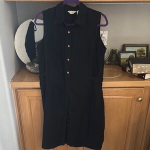 J. Jill Black Sleeveless Sheath Dress